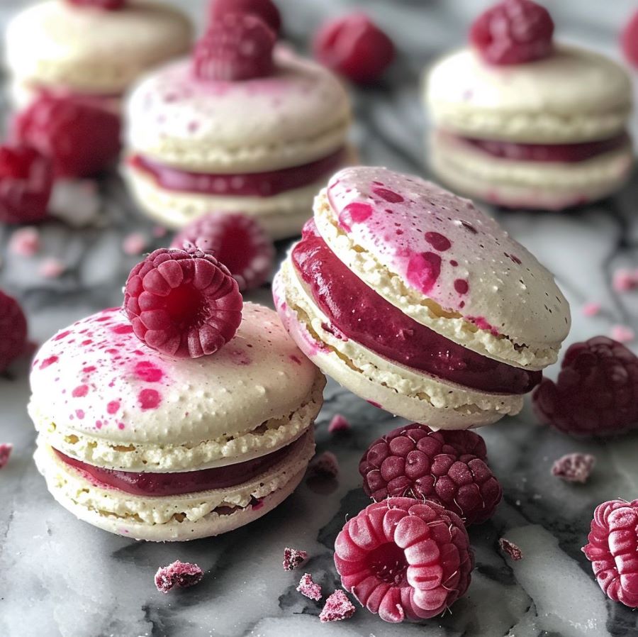 Raspberry_macaroons_2