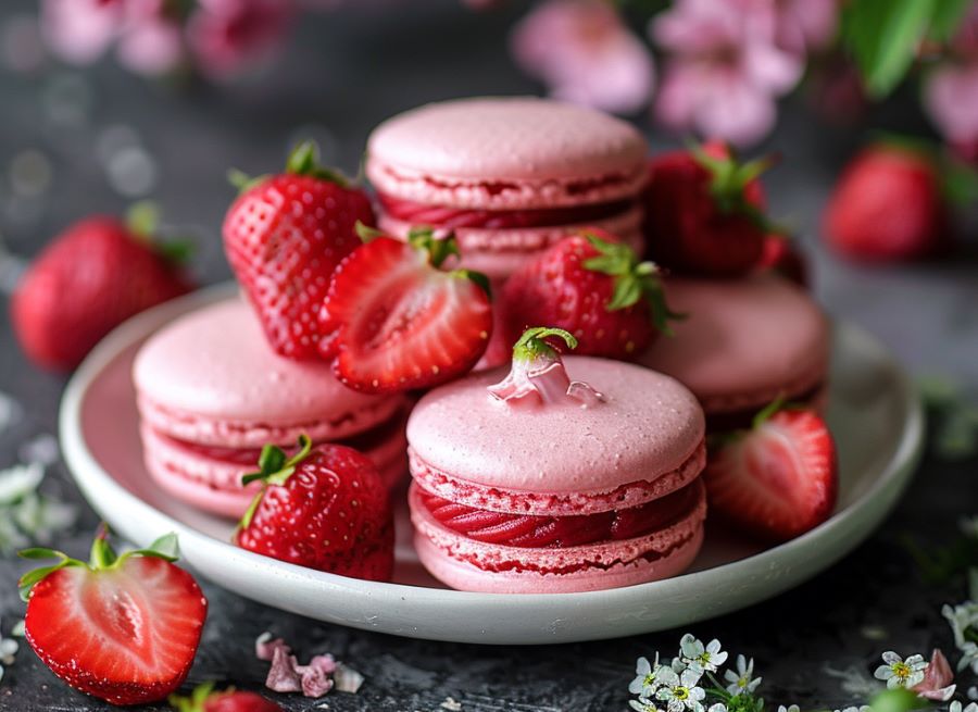 macaroons_with_strawberry_filling_recipe